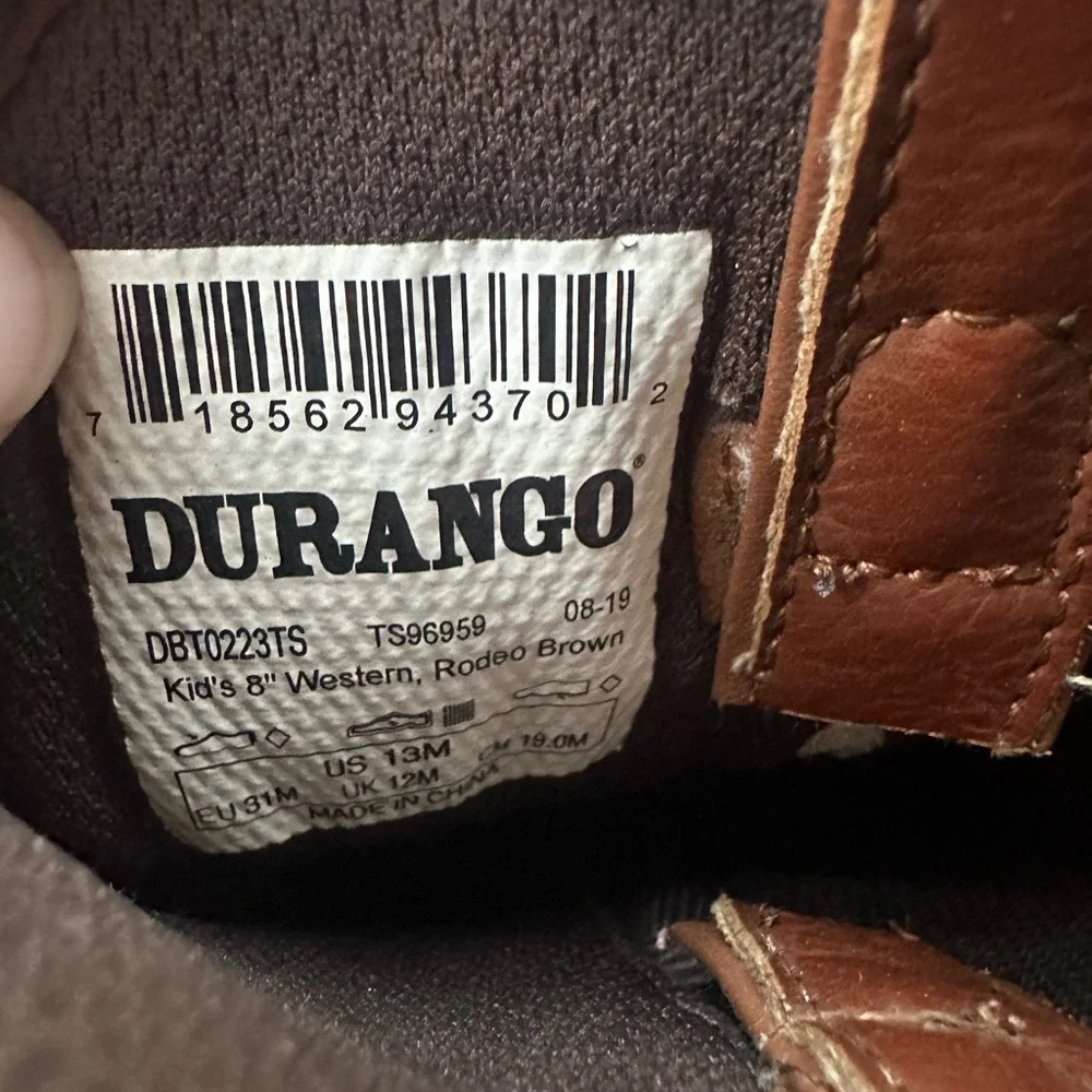 Durango Brown Western-Style boots children’s